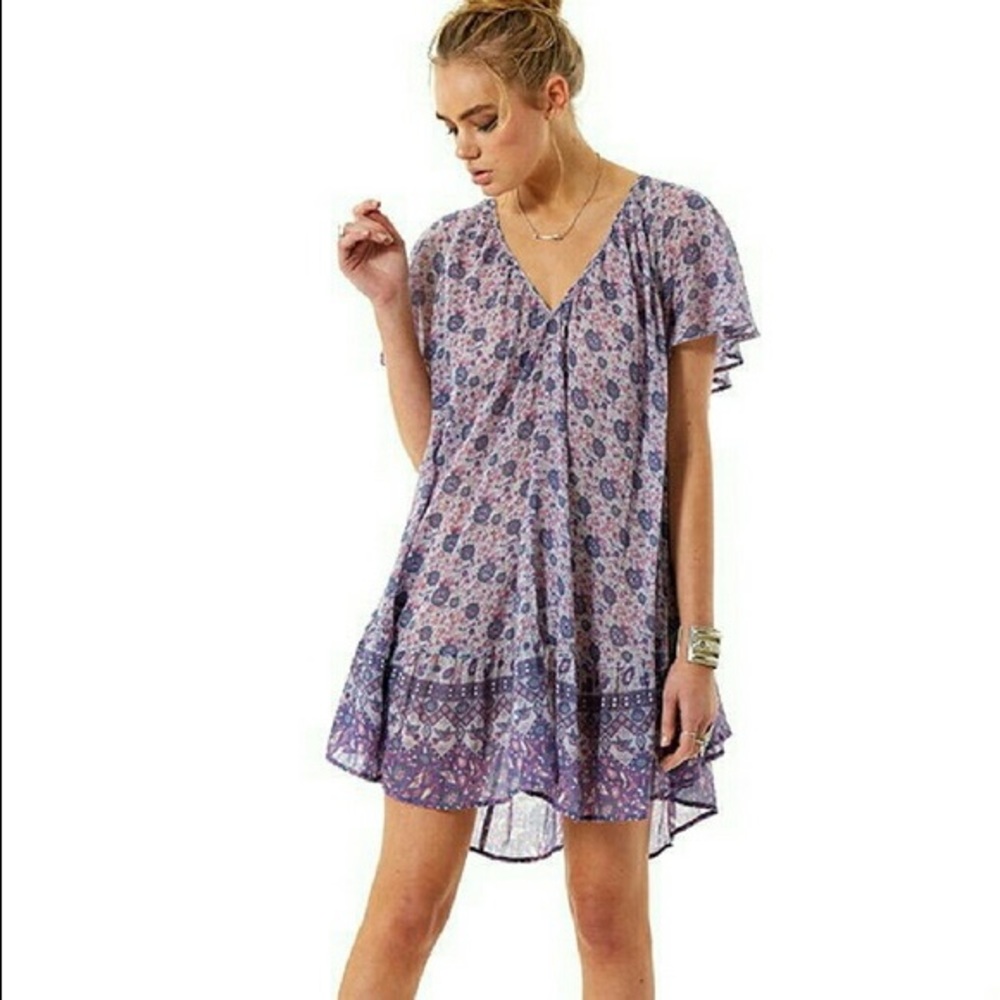 COPY - Spell Kombi Flutter Dress in Lavender